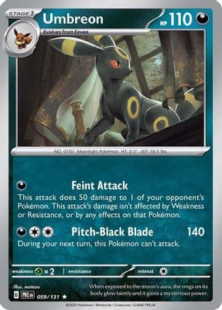 Umbreon 059- SV Prismatic Evolutions Holofoil