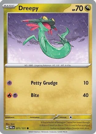 Dreepy 071- SV Prismatic Evolutions Reverse Holofoil