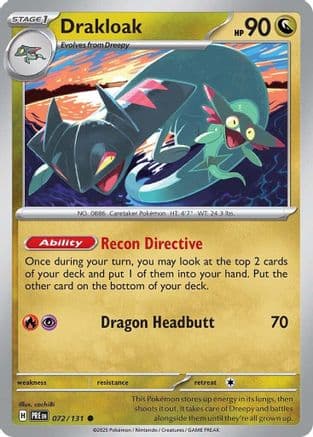 Drakloak 072- SV Prismatic Evolutions