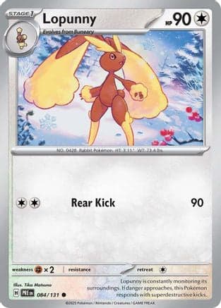 Lopunny 084- SV Prismatic Evolutions Reverse Holofoil