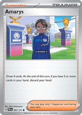 Amarys 093/131 - Reverse Holofoil SV Prismatic Evolutions - Common