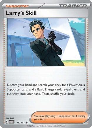 Larry's Skill 115/131 - SV Prismatic Evolutions Reverse Holofoil