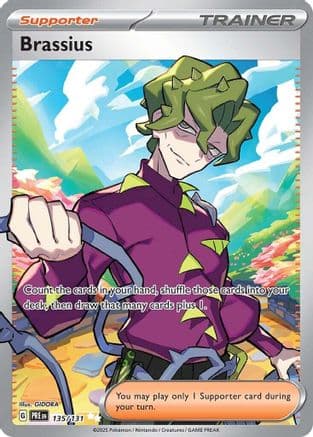 Brassius 135- SV Prismatic Evolutions Holofoil