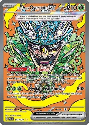 Teal Mask Ogerpon ex 145/131 - SV Prismatic Evolutions Holofoil