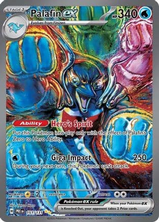Palafin ex 151- SV Prismatic Evolutions Holofoil