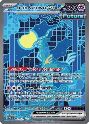 Iron Crown ex 158- SV Prismatic Evolutions Holofoil