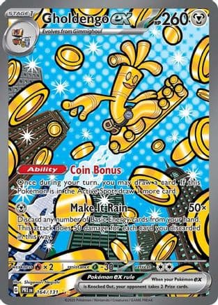 Gholdengo ex 164- SV Prismatic Evolutions Holofoil