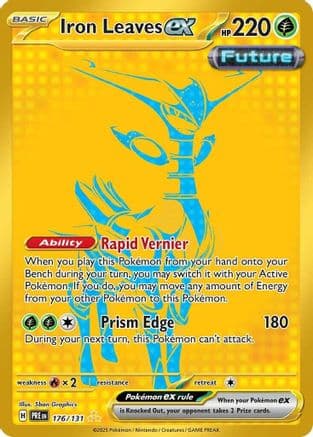 Iron Leaves ex 176- SV Prismatic Evolutions Holofoil