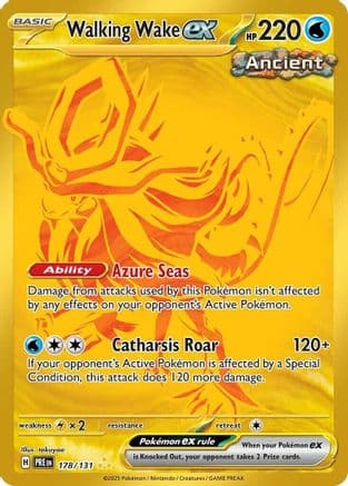 Walking Wake ex 178- SV Prismatic Evolutions Holofoil