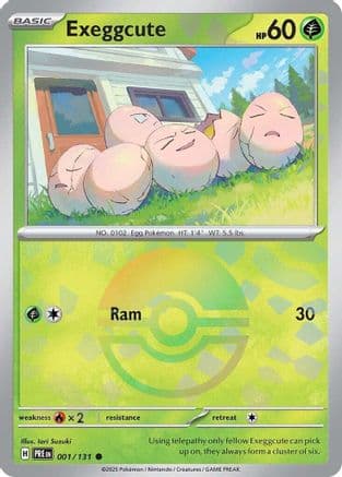 Exeggcute (Poke Ball Pattern) 001- SV Prismatic Evolutions Holofoil
