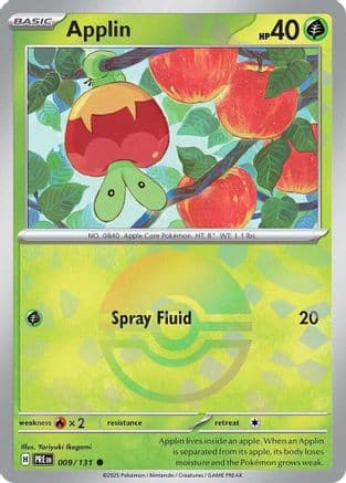 Applin (Poke Ball Pattern) 009- SV Prismatic Evolutions Holofoil