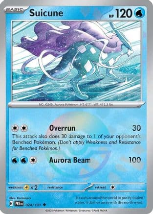 Suicune (Poke Ball Pattern) 024- SV Prismatic Evolutions Holofoil