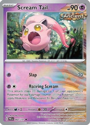 Scream Tail (Poke Ball Pattern) 042- SV Prismatic Evolutions Holofoil