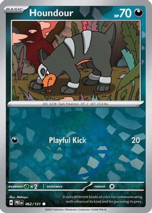 Houndour (Poke Ball Pattern) 062- SV Prismatic Evolutions Holofoil