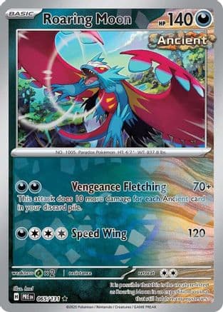 Roaring Moon (Poke Ball Pattern) 065- SV Prismatic Evolutions Holofoil