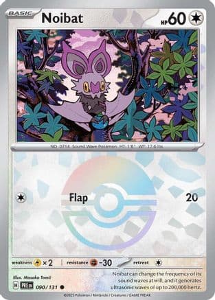 Noibat (Poke Ball Pattern) 090- SV Prismatic Evolutions Holofoil
