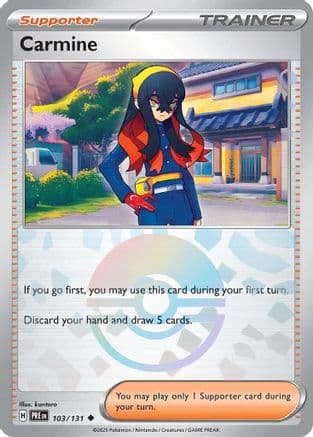 Carmine (Poke Ball Pattern) 103- SV Prismatic Evolutions Holofoil