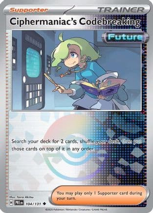 Ciphermaniac's Codebreaking (Poke Ball Pattern) 104- SV Prismatic Evolutions Holofoil