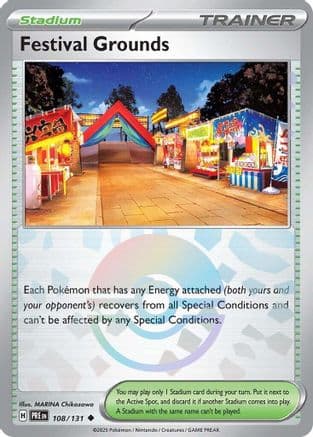 Festival Grounds (Poke Ball Pattern) 108- SV Prismatic Evolutions Holofoil