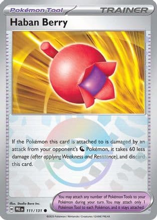 Haban Berry (Poke Ball Pattern) 111- SV Prismatic Evolutions Holofoil
