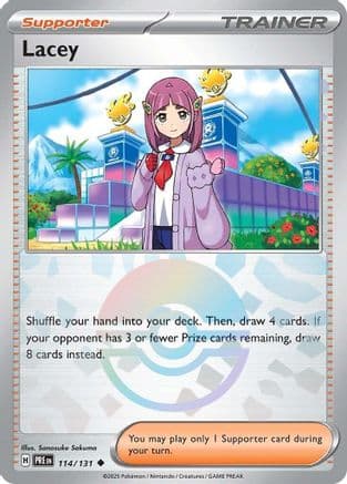 Lacey (Poke Ball Pattern) 114/131 - SV Prismatic Evolutions Holofoil
