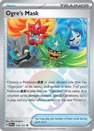 Ogre's Mask (Poke Ball Pattern) 118- SV Prismatic Evolutions Holofoil
