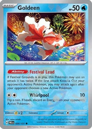 Goldeen (Master Ball Pattern) 020- SV Prismatic Evolutions Holofoil