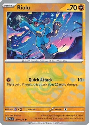 Riolu (Master Ball Pattern) 050- SV Prismatic Evolutions Holofoil