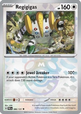 Regigigas (Master Ball Pattern) 086- SV Prismatic Evolutions Holofoil
