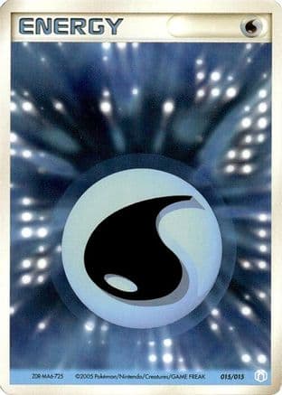 Basic Water Energy - 015/015 (015/015) (Japanese) - Gift Box Mew Lucario Crawdaunt Quarter Deck
