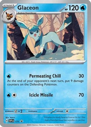 Glaceon (Cosmos Holo) 171- SV Scarlet & Violet Promo Cards Holofoil