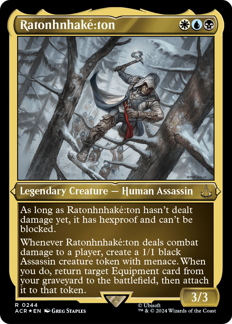 Ratonhnhaké꞉ton (ACR-244) - Assassin's Creed Etched Foil