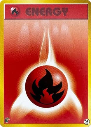 Basic Fire Energy - 25 (25) (Japanese) - Intro Pack Neo Chikorita