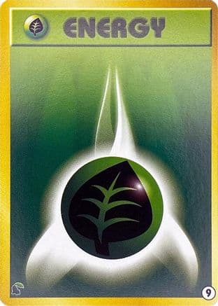 Basic Grass Energy - 9 (9) (Japanese) - Intro Pack Neo Chikorita