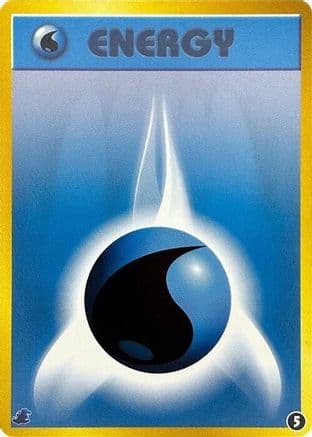 Basic Water Energy - 5 (5) (Japanese) - Intro Pack Neo Totodile