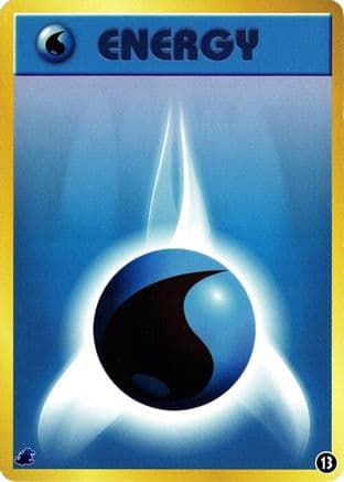 Basic Water Energy - 13 (13) (Japanese) - Intro Pack Neo Totodile