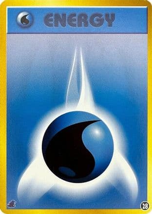 Basic Water Energy - 28 (28) (Japanese) - Intro Pack Neo Totodile