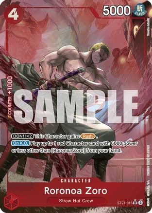 Roronoa Zoro (Parallel) (ST21-015) - Starter Deck EX: Gear 5 Foil