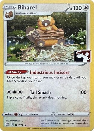 Bibarel (Cosmos Holo) 121/172 - Prize Pack Series Cards Holofoil