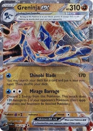 Greninja ex (GameStop Metal Card) 106- Miscellaneous Cards & Products
