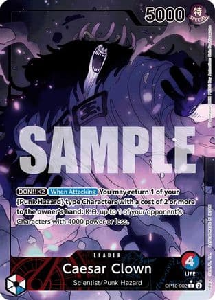 Caesar Clown (002) (Parallel) (OP10-002) - Royal Blood Foil