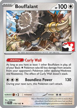 Bouffalant 119/142 - Prize Pack Series Cards Holofoil