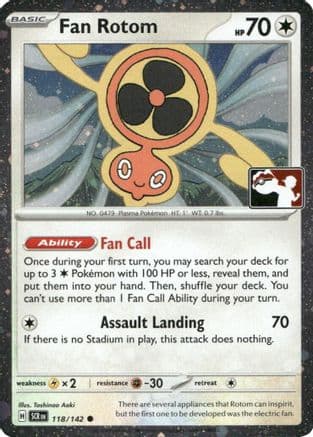 Fan Rotom (Cosmos Holo) 118/142 - Prize Pack Series Cards Holofoil