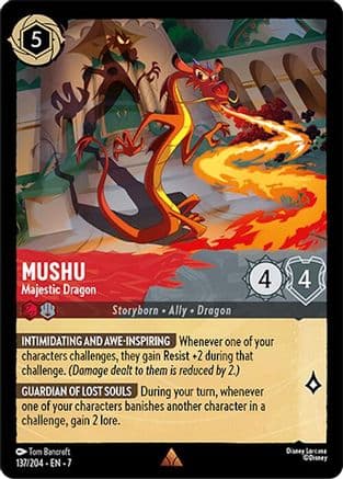 Mushu - Majestic Dragon (137/204) - Archazias Island Cold Foil