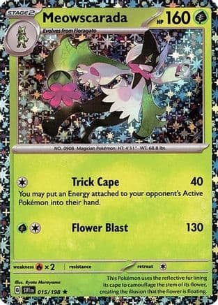 Meowscarada (Sparkle Holo) 015/198 - Miscellaneous Cards & Products Holofoil