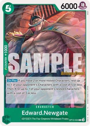 Edward.Newgate (OP10-024) - Royal Blood Release Event Cards