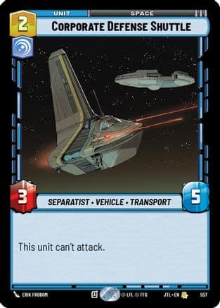 Corporate Defense Shuttle (Foil) (557) Foil | Jump to Lightspeed