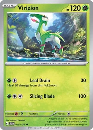 Virizion 015 SV09 Journey Together - Uncommon