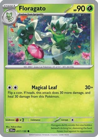 Floragato 017- SV09 Journey Together Reverse Holofoil