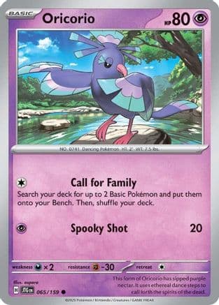 Oricorio 065- SV09 Journey Together
